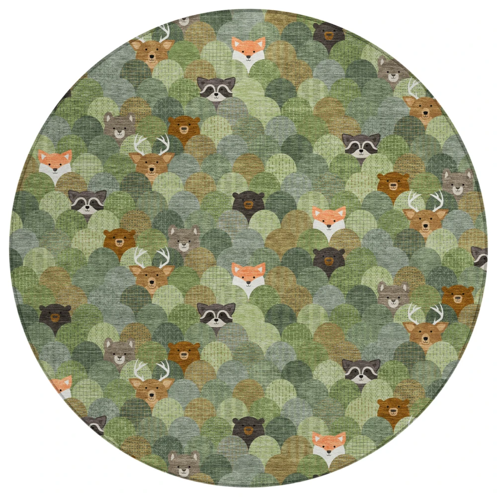 Chantille ACN2582 Olive 8' x 8' Rug