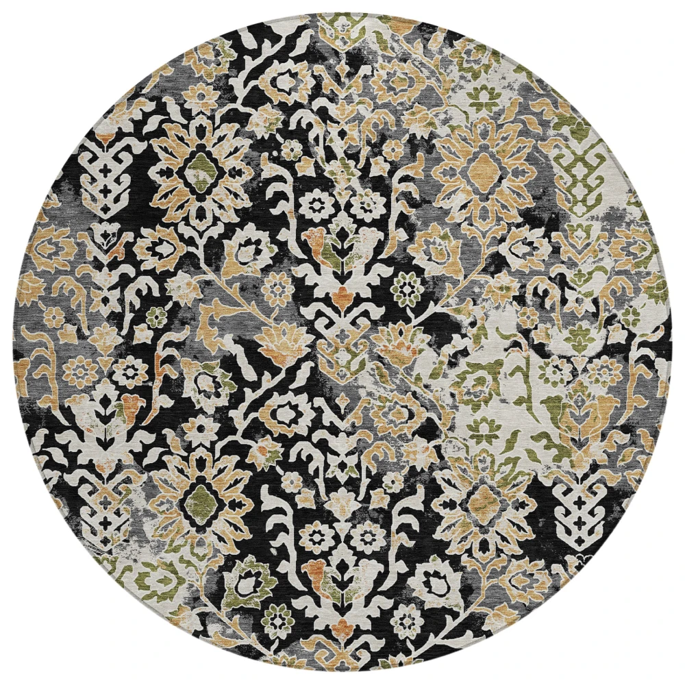 Chantille ACN2584 Black 8' x 8' Rug