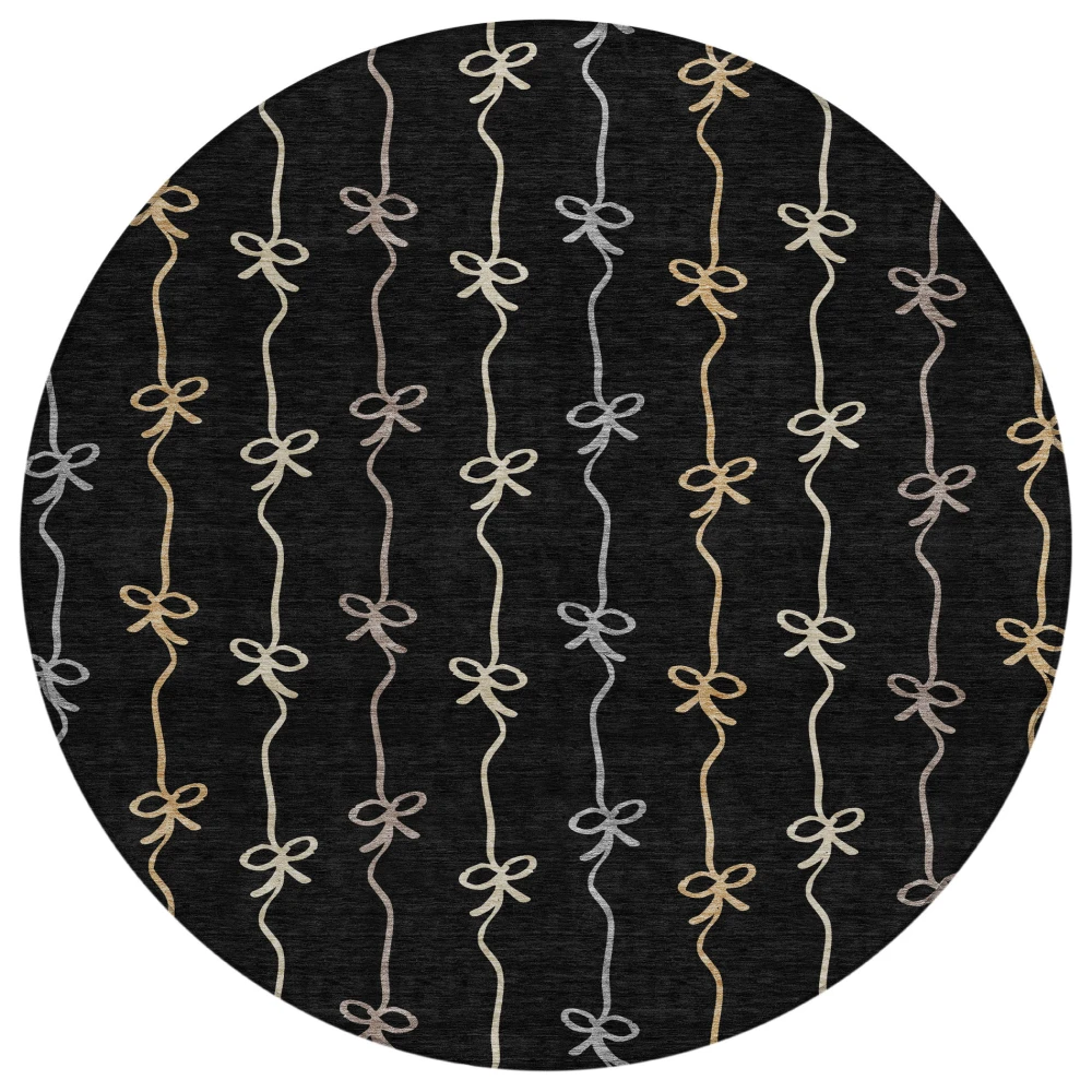 Chantille ACN2593 Black 8' x 8' Rug