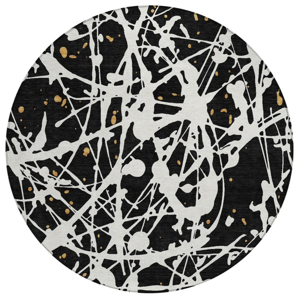 Chantille ACN2597 Black 8' x 8' Rug