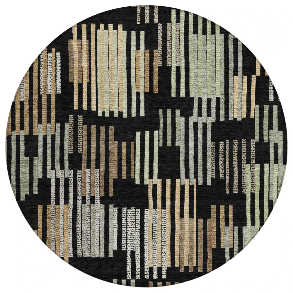 Chantille ACN2598 Black 8' x 8' Rug