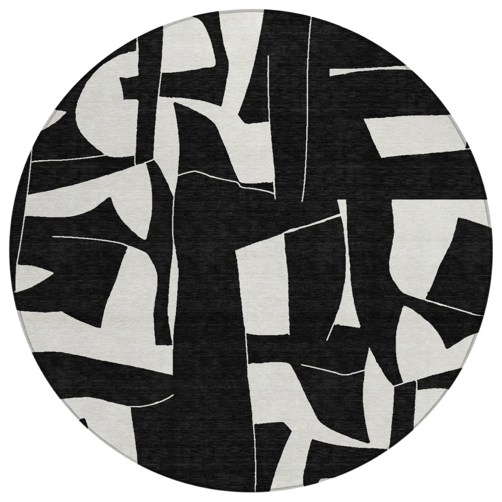 Chantille ACN2604 Black 8' x 8' Rug