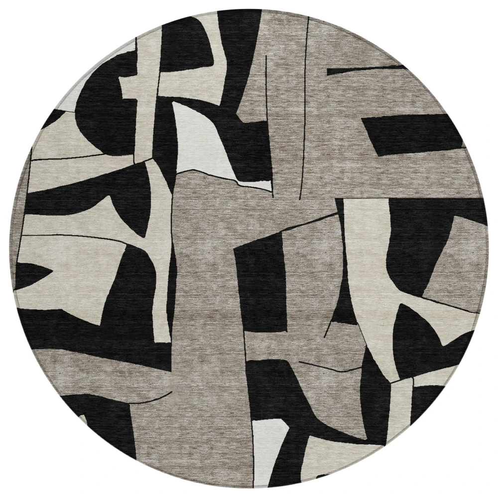 Chantille ACN2605 Black 8' x 8' Rug