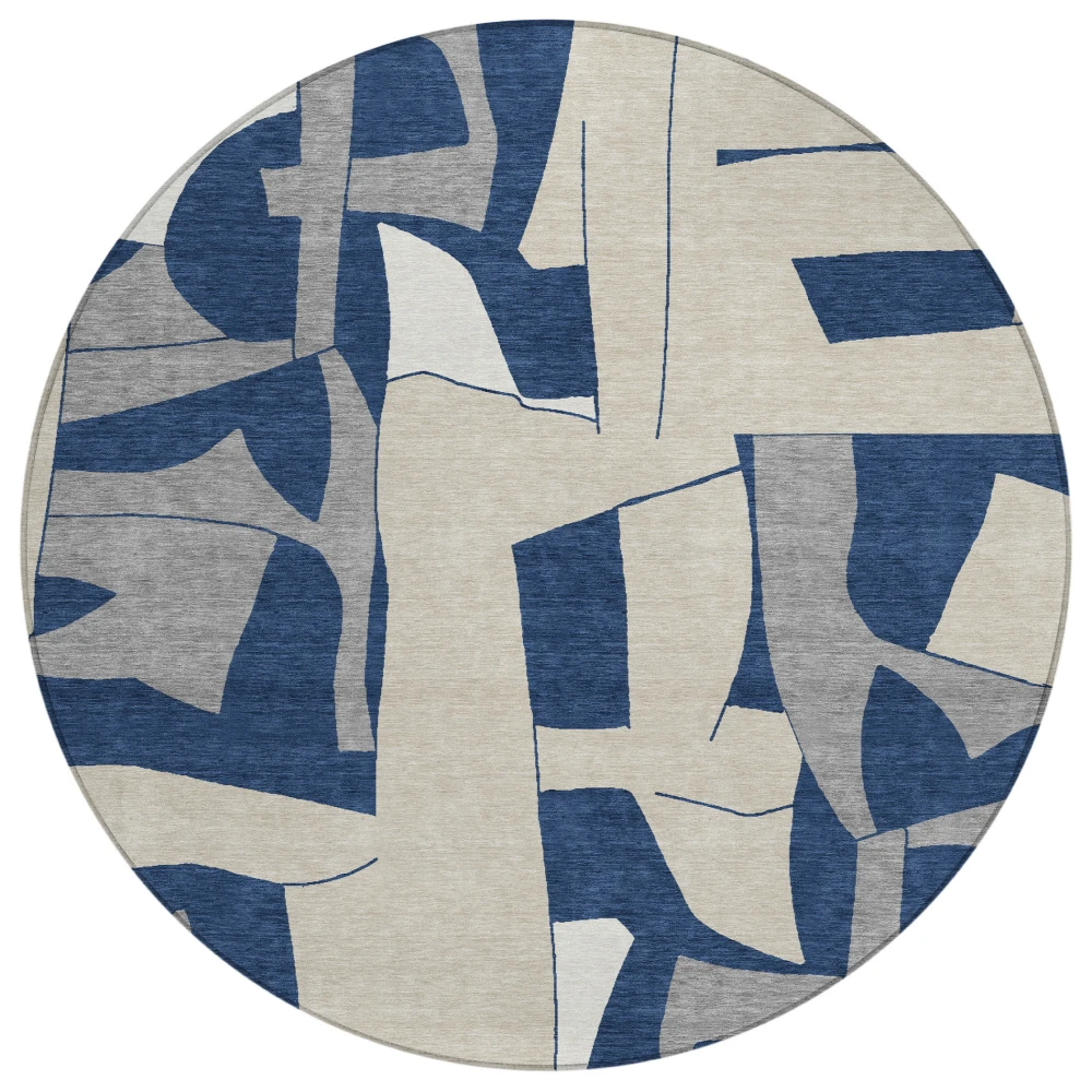 Chantille ACN2605 Navy 8' x 8' Rug