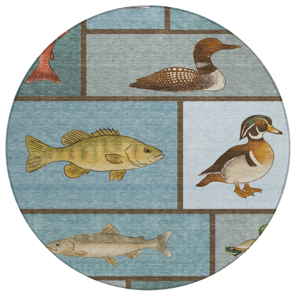 Chantille ACN2606 Teal 8' x 8' Rug
