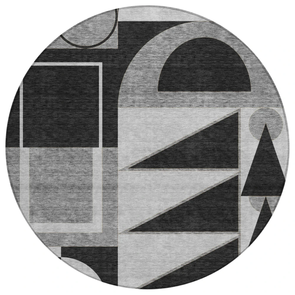 Chantille ACN2607 Black 8' x 8' Rug