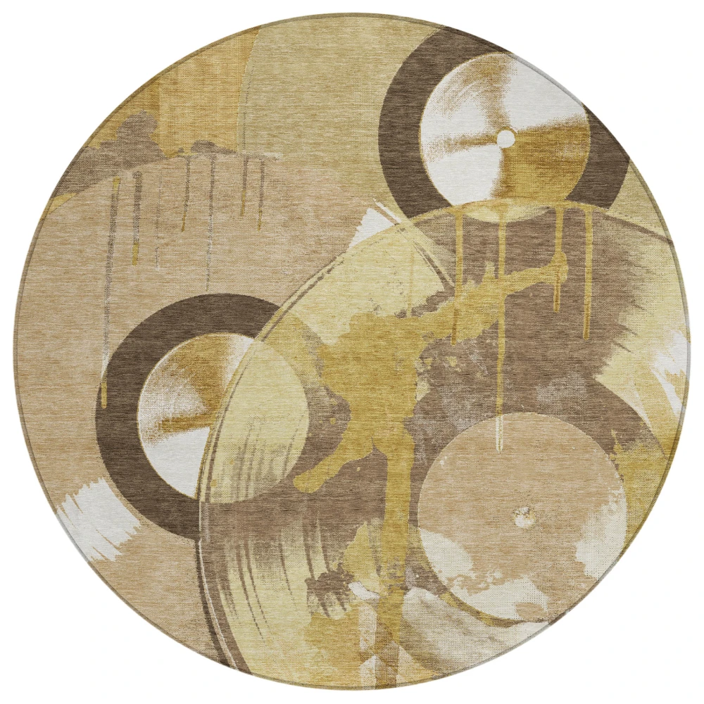 Chantille ACN2612 Gold 8' x 8' Rug