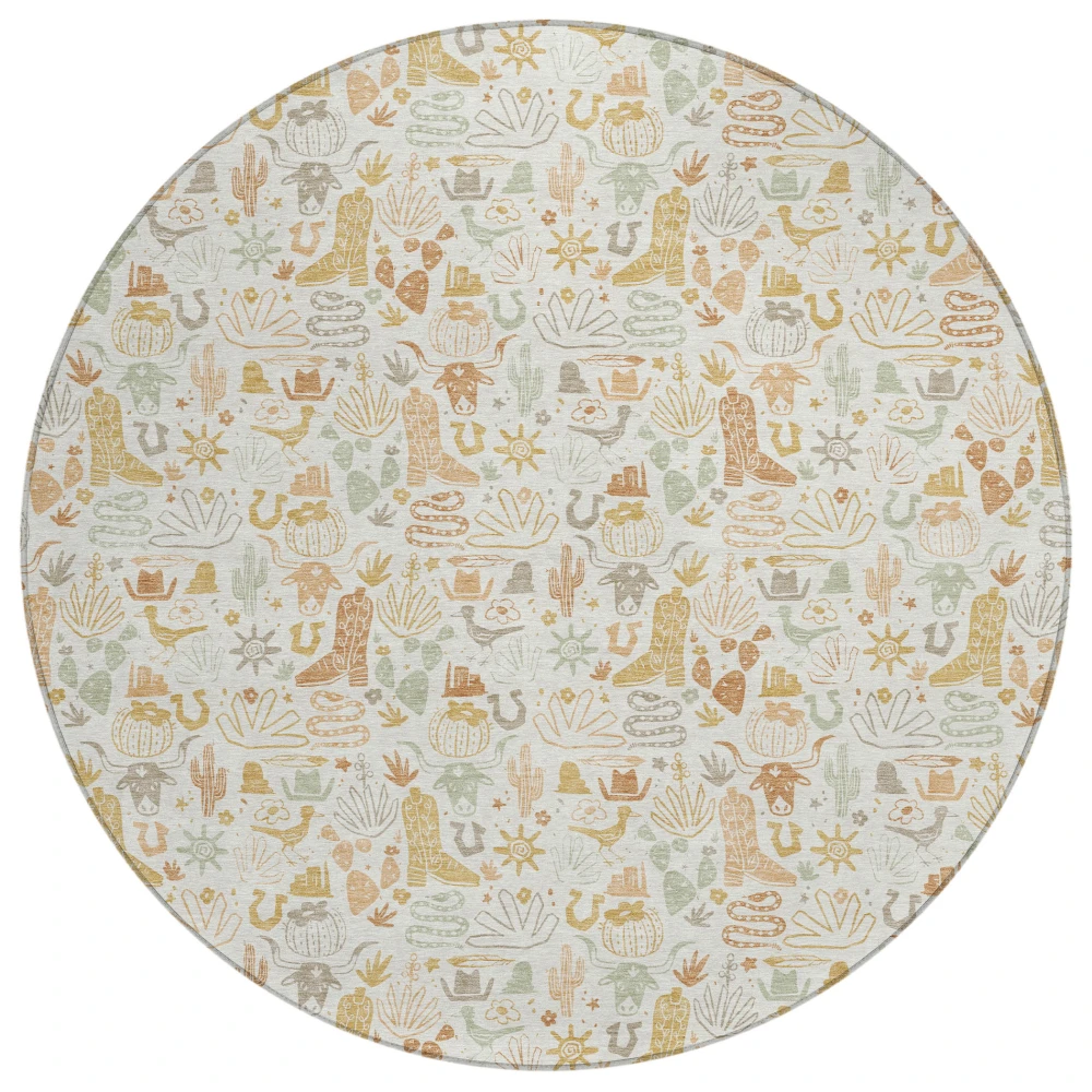 Chantille ACN2613 Ivory 8' x 8' Rug