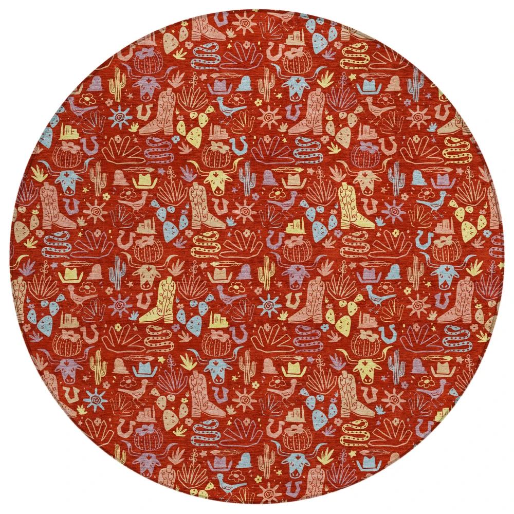 Chantille ACN2613 Red 8' x 8' Rug
