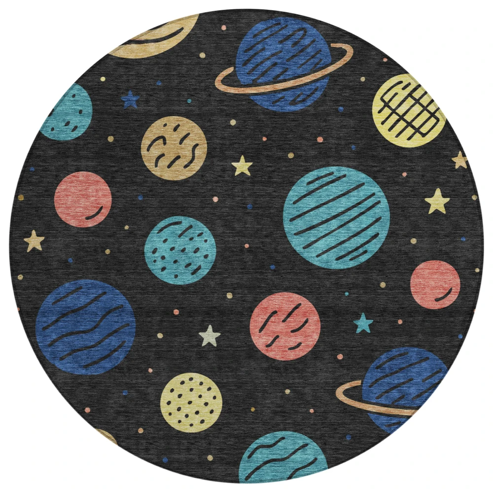 Chantille ACN2619 Black 8' x 8' Rug