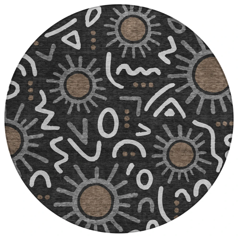 Chantille ACN2620 Black 8' x 8' Rug