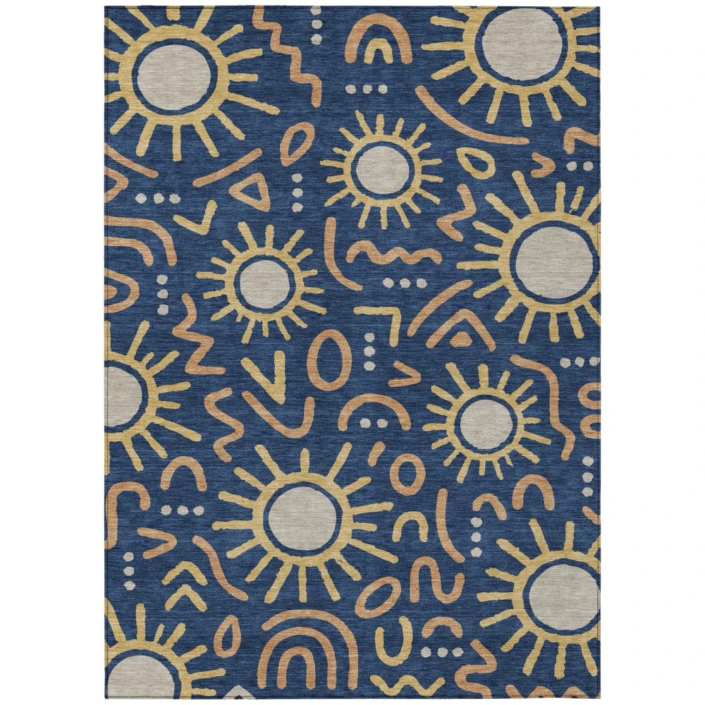 Chantille ACN2620 Navy 5' x 7'6