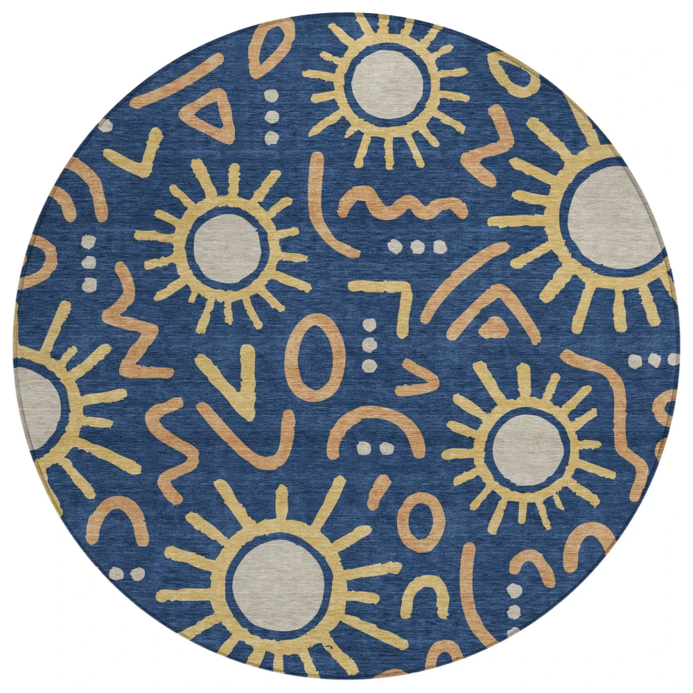 Chantille ACN2620 Navy 8' x 8' Rug