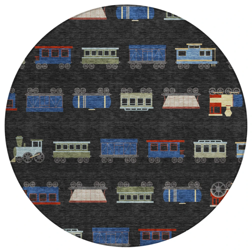 Chantille ACN2621 Black 8' x 8' Rug