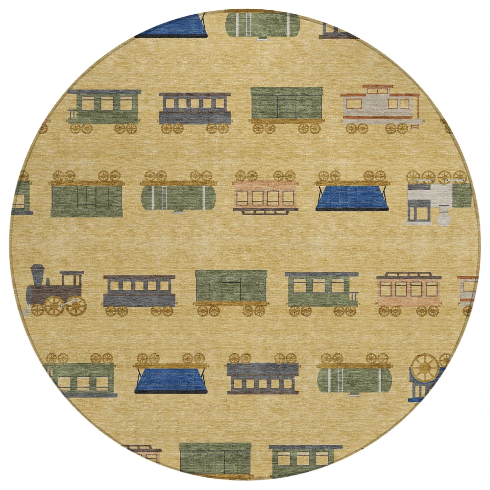 Chantille ACN2621 Gold 8' x 8' Rug