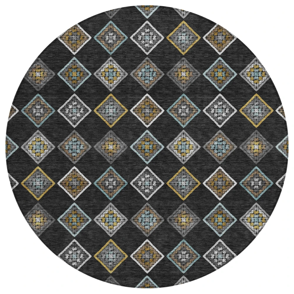 Chantille ACN2624 Black 8' x 8' Rug
