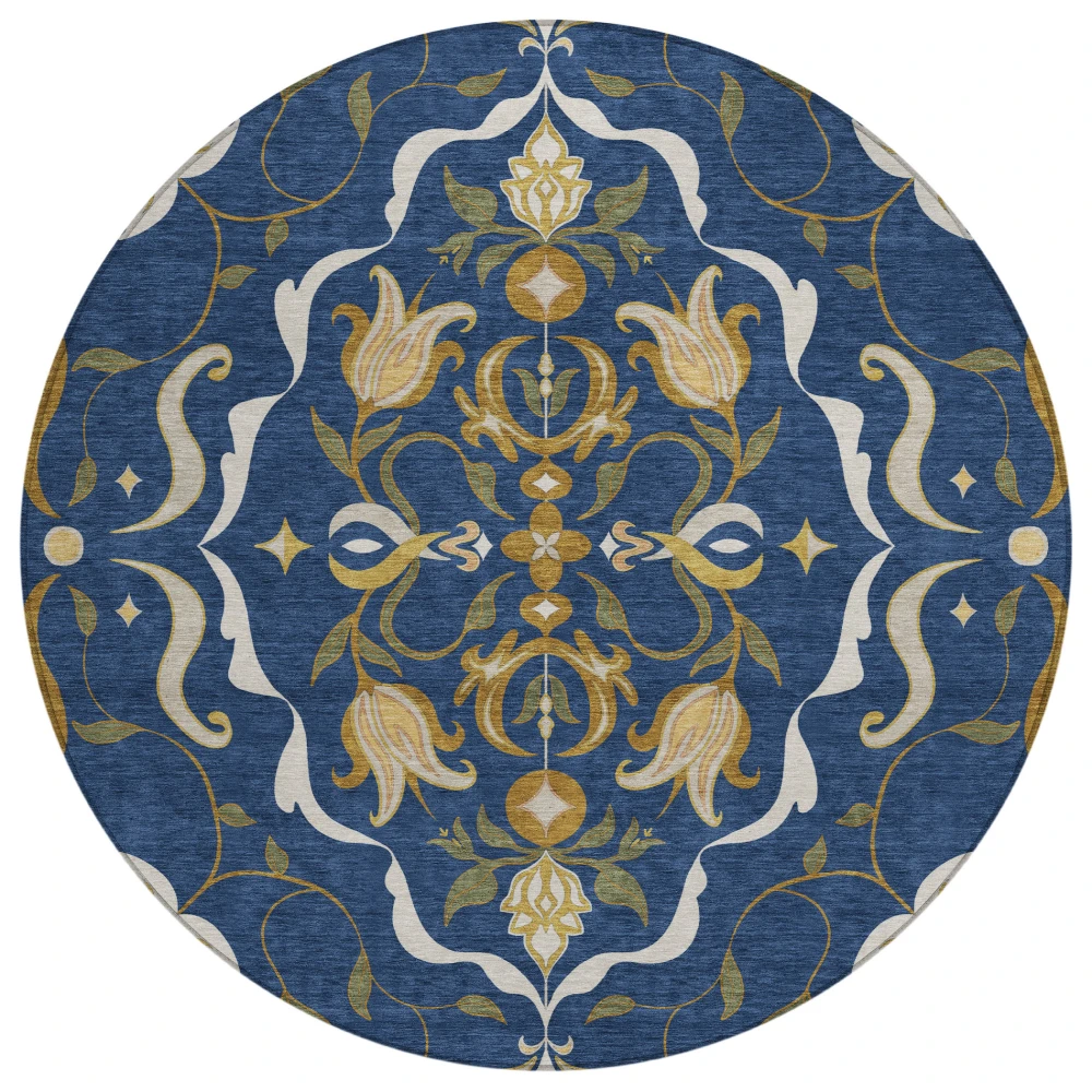 Chantille ACN2625 Navy 8' x 8' Rug
