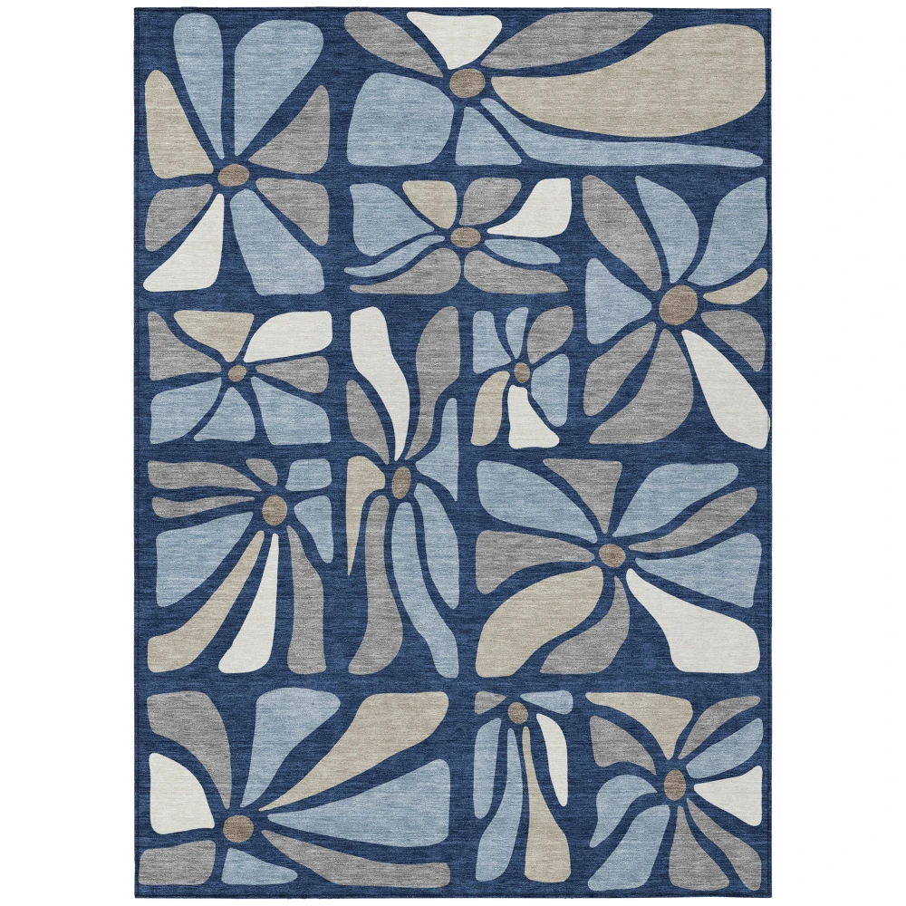 Chantille ACN2630 Navy 5' x 7'6