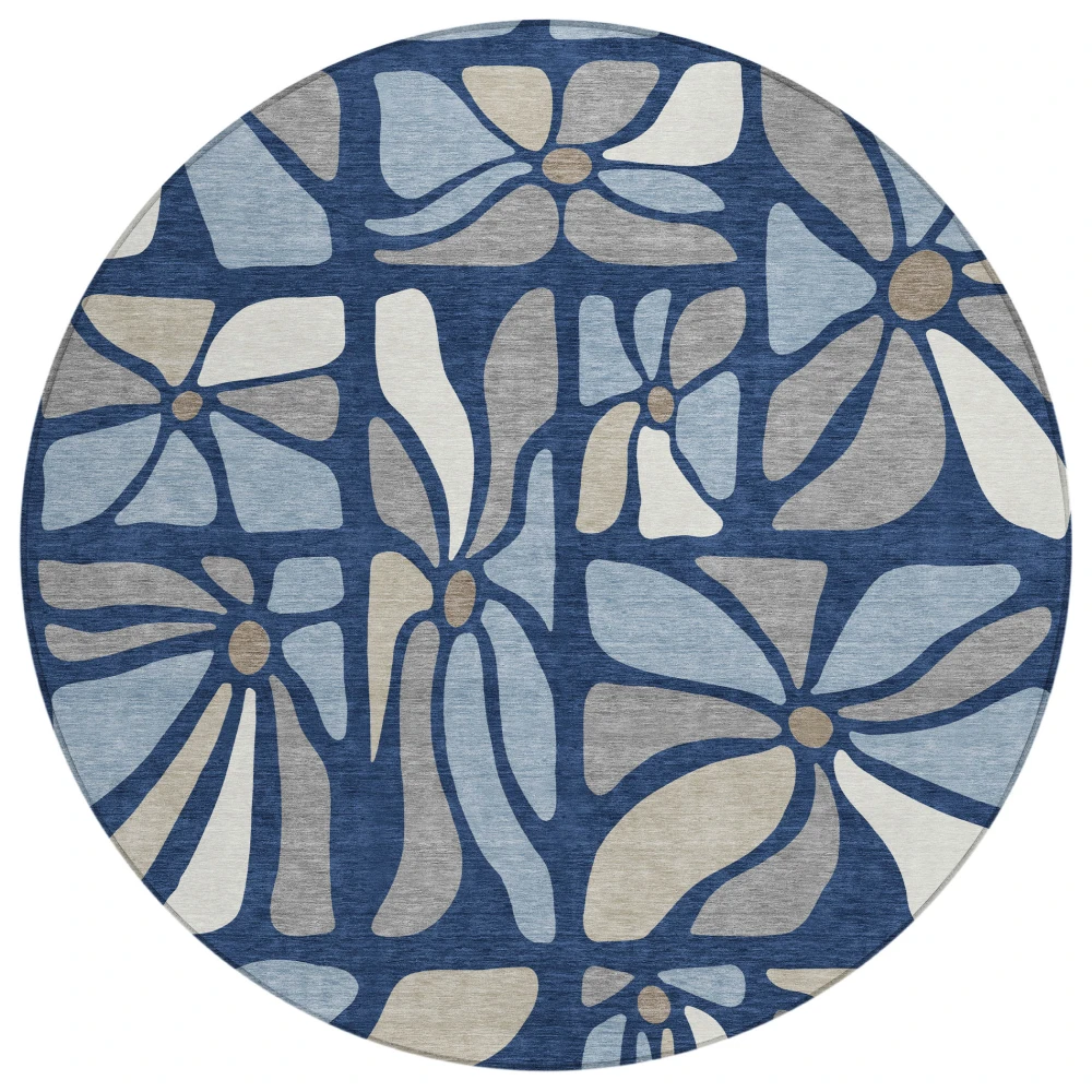 Chantille ACN2630 Navy 8' x 8' Rug