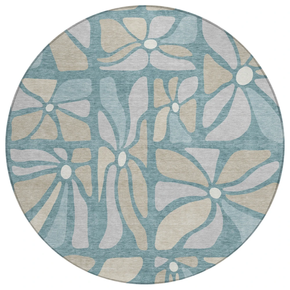 Chantille ACN2630 Teal 8' x 8' Rug