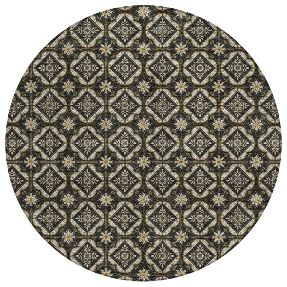 Chantille ACN2631 Black 8' x 8' Rug