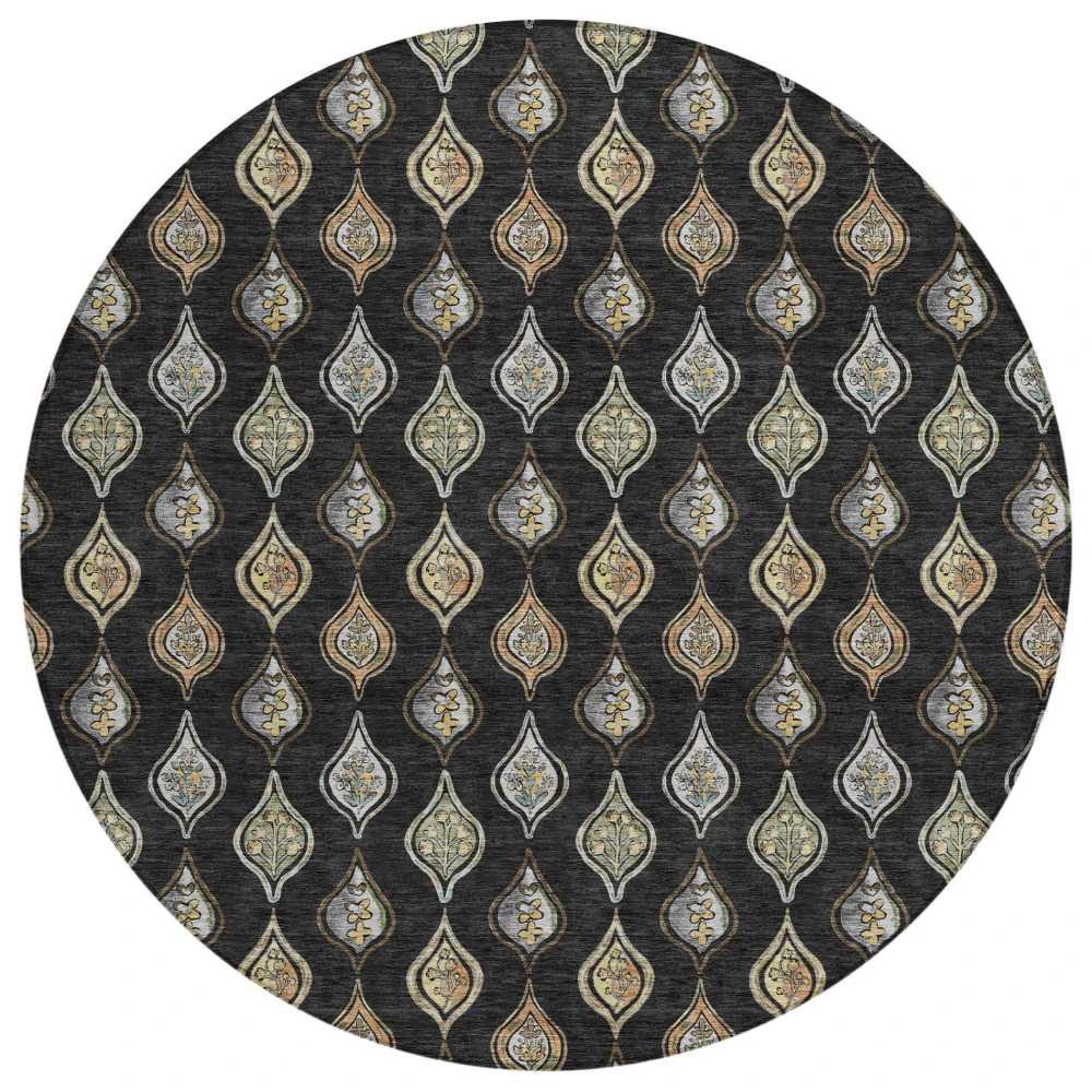 Chantille ACN2632 Black 8' x 8' Rug