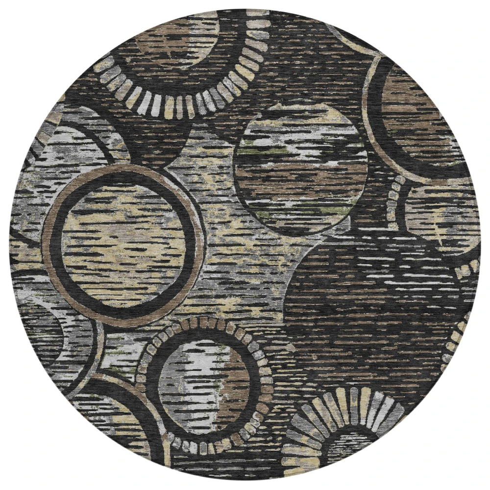 Chantille ACN2633 Black 8' x 8' Rug
