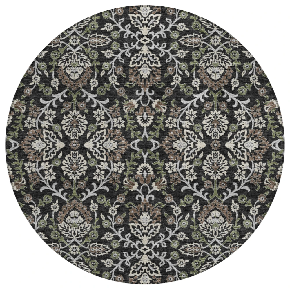 Chantille ACN2634 Black 8' x 8' Rug