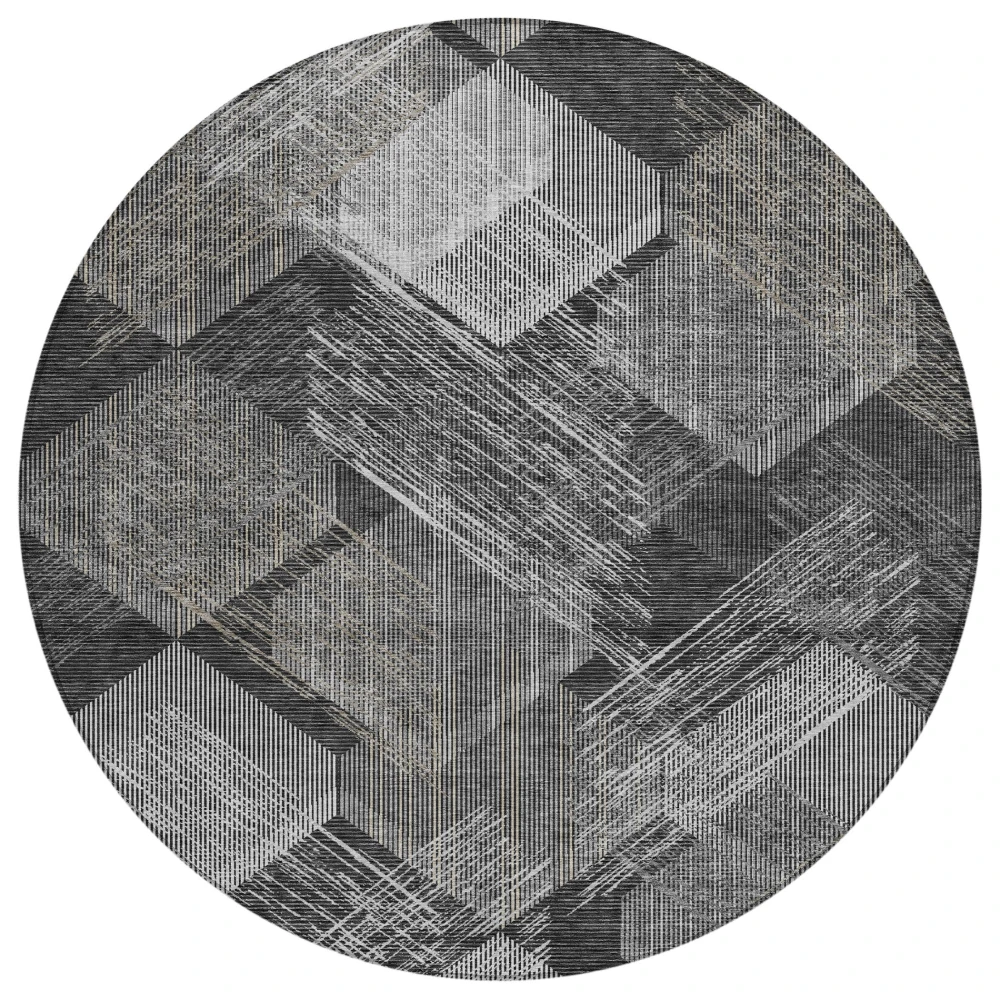Chantille ACN2637 Black 8' x 8' Rug
