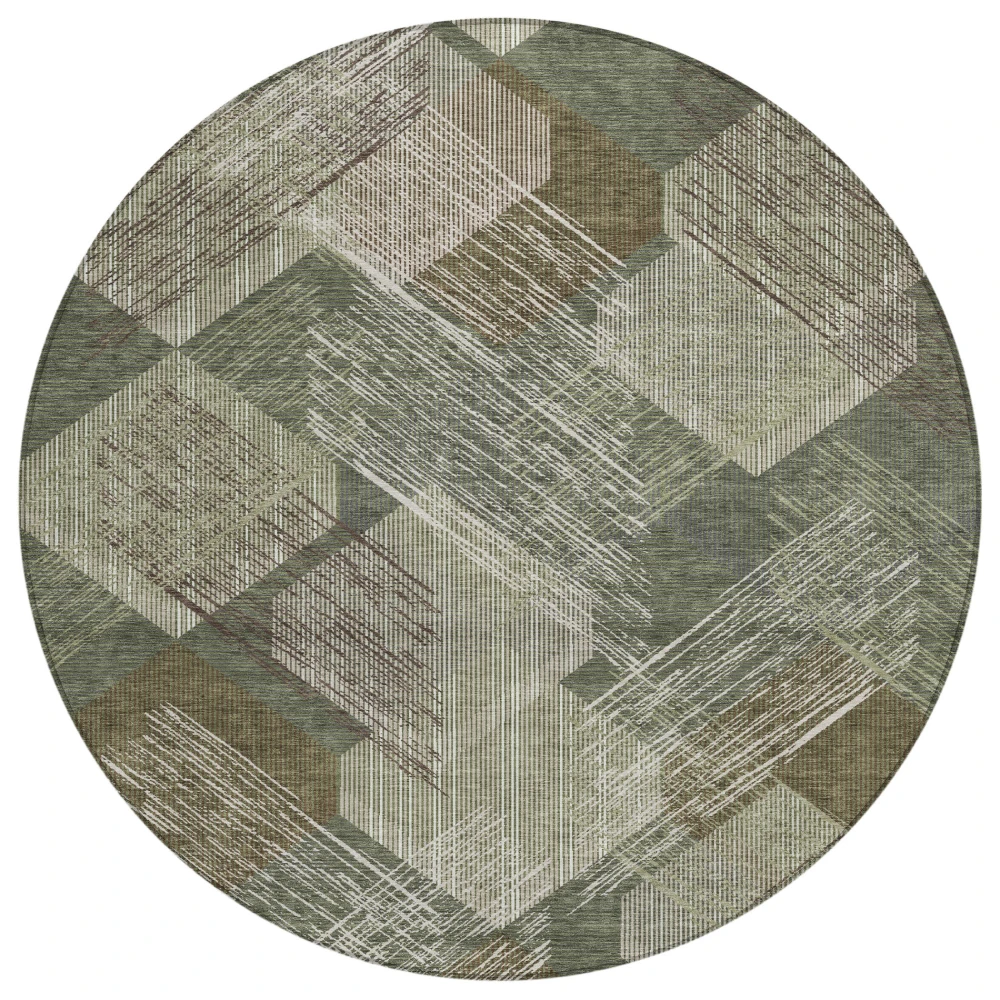 Chantille ACN2637 Olive 8' x 8' Rug