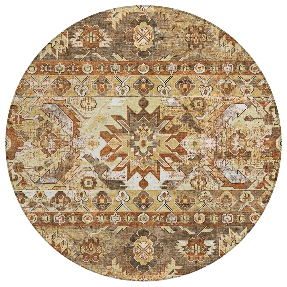 Chantille ACN2638 Gold 8' x 8' Rug