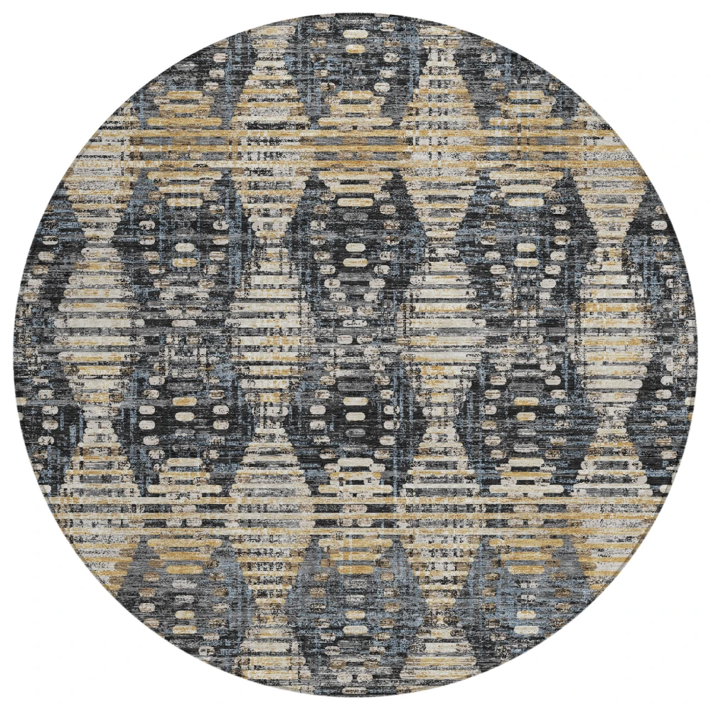 Chantille ACN2640 Black 8' x 8' Rug