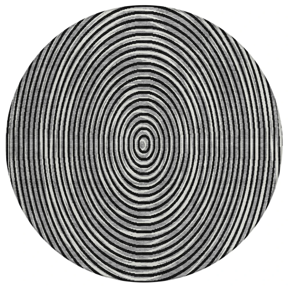 Chantille ACN2647 Black 8' x 8' Rug