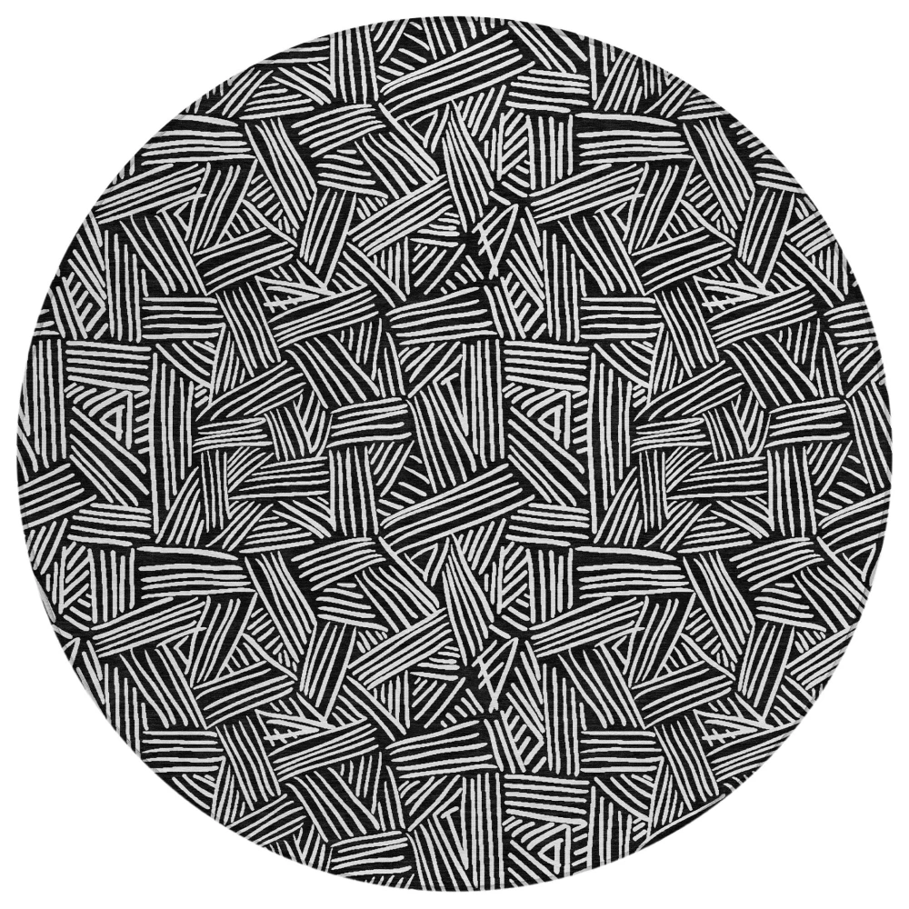 Chantille ACN2648 Black 8' x 8' Rug