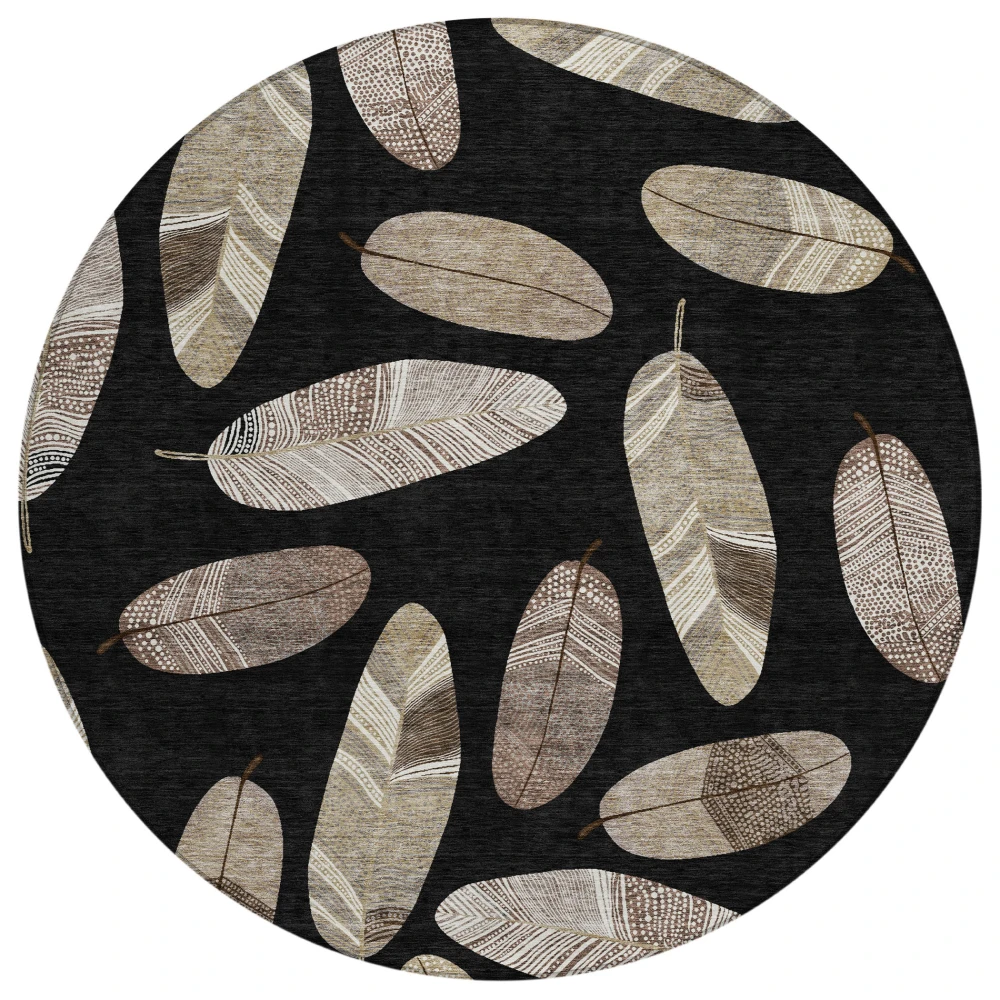 Chantille ACN2649 Black 8' x 8' Rug