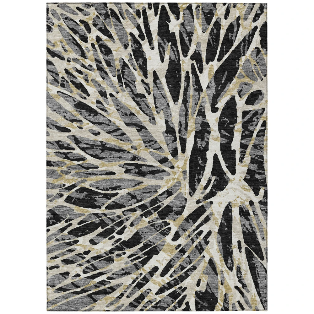 Chantille ACN2651 Black 3' x 5' Rug