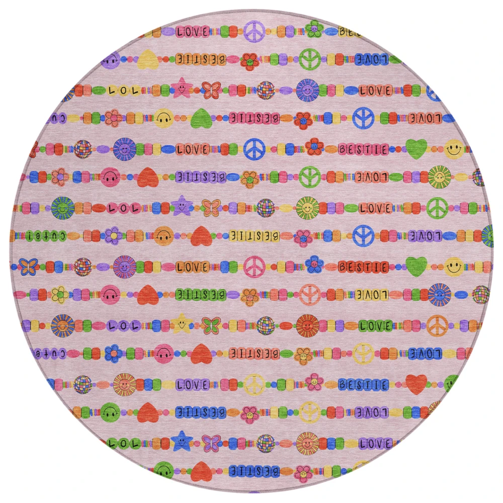 Chantille ACN2658 Pink 8' x 8' Rug