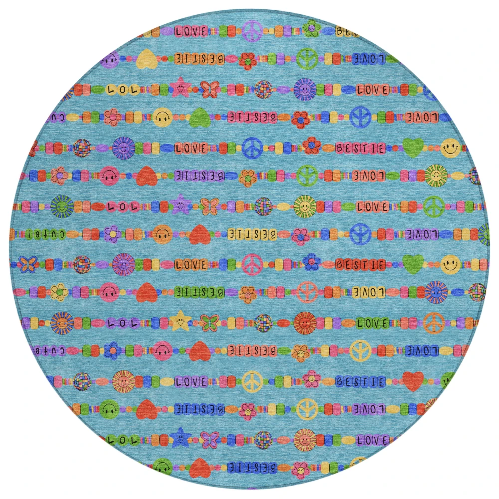 Chantille ACN2658 Teal 8' x 8' Rug