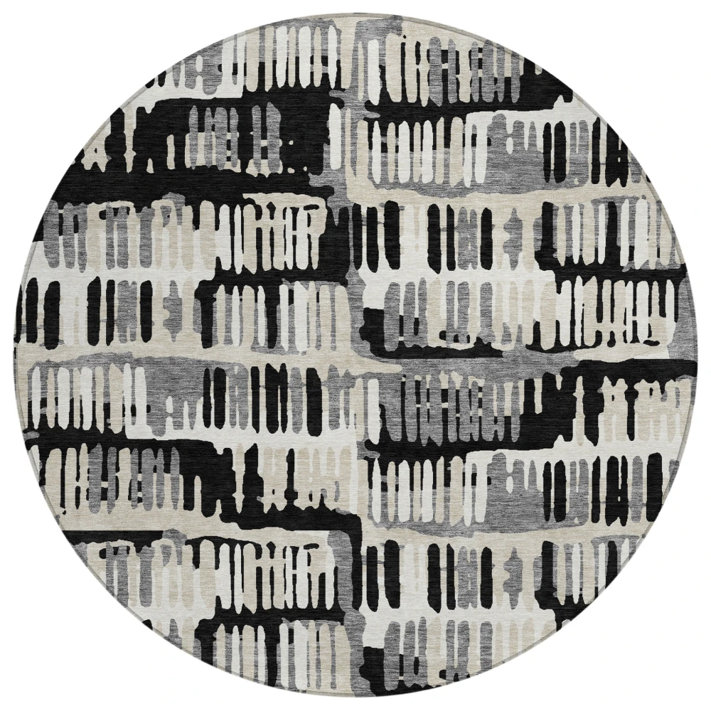 Chantille ACN2663 Black 8' x 8' Rug