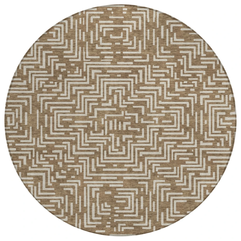 Chantille ACN2664 Brown 8' x 8' Rug