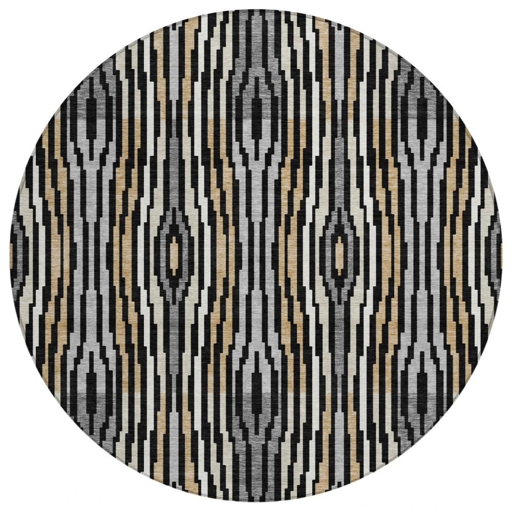 Chantille ACN2666 Black 8' x 8' Rug