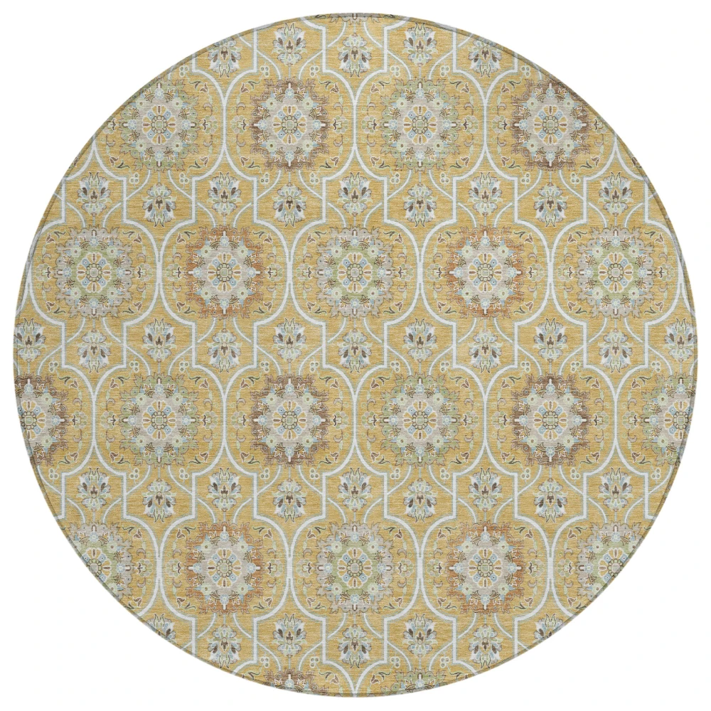 Chantille ACN2670 Gold 8' x 8' Rug