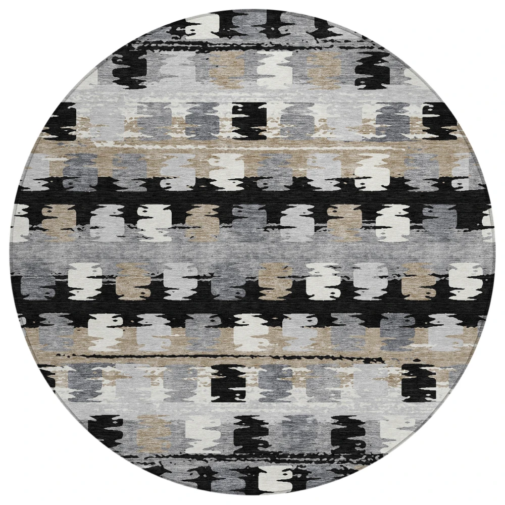 Chantille ACN2673 Black 8' x 8' Rug