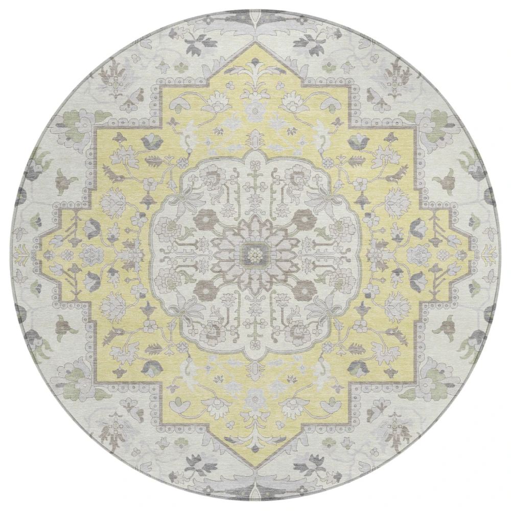 Chantille ACN2674 Yellow 8' x 8' Rug