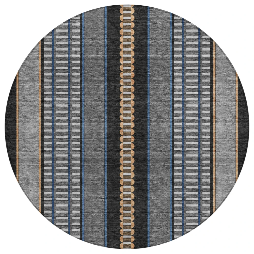 Chantille ACN2681 Black 8' x 8' Rug