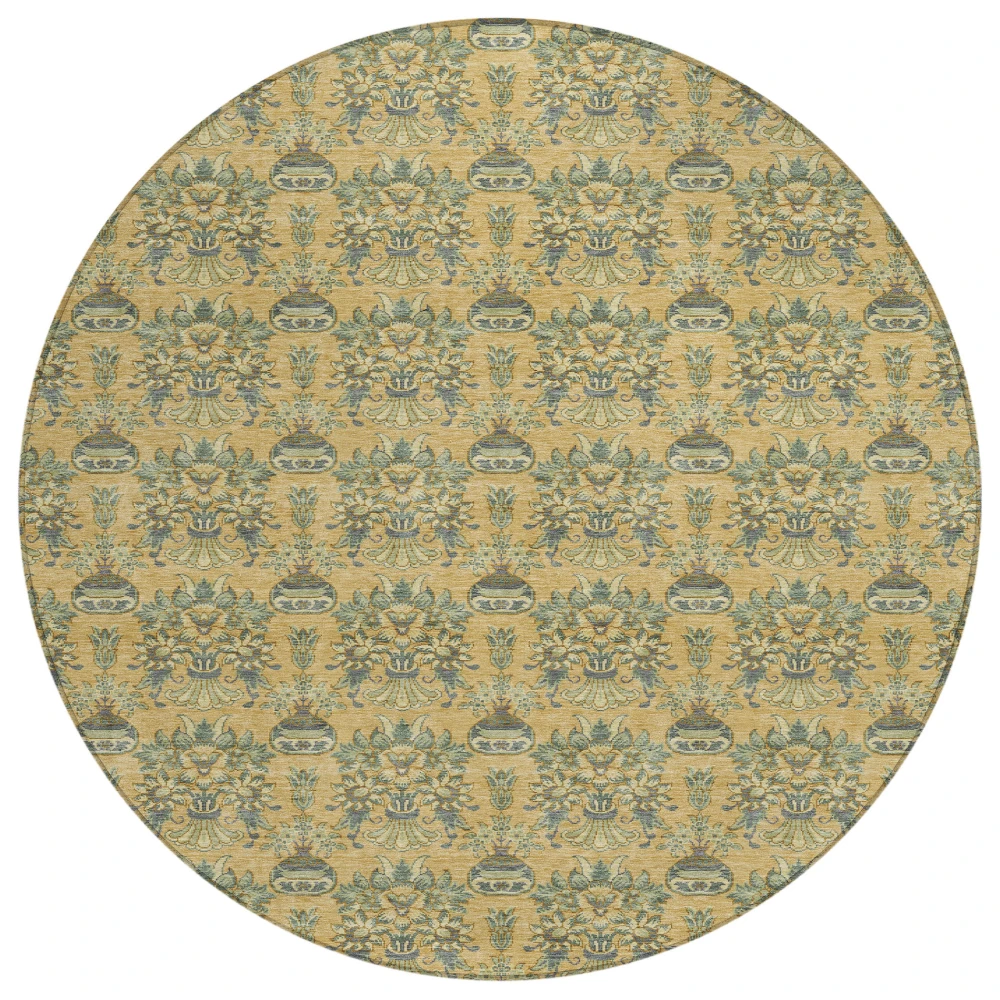 Chantille ACN2682 Gold 8' x 8' Rug
