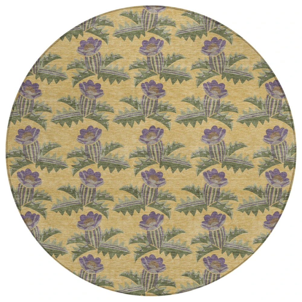 Chantille ACN2684 Gold 8' x 8' Rug