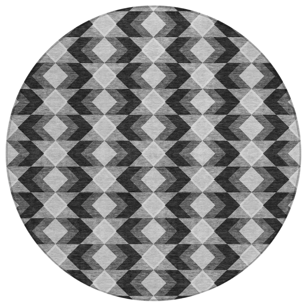 Chantille ACN2687 Black 8' x 8' Rug