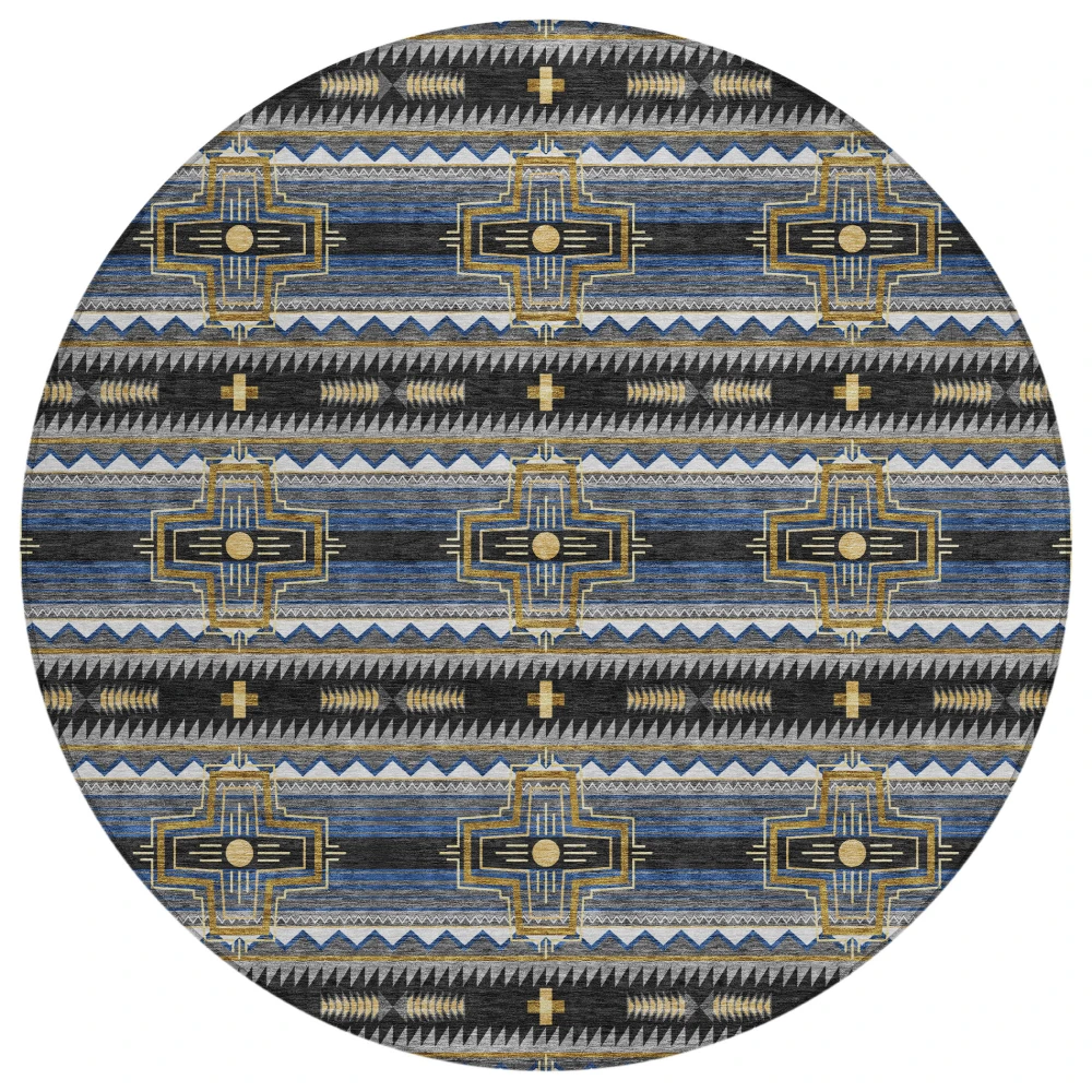 Chantille ACN2688 Black 8' x 8' Rug