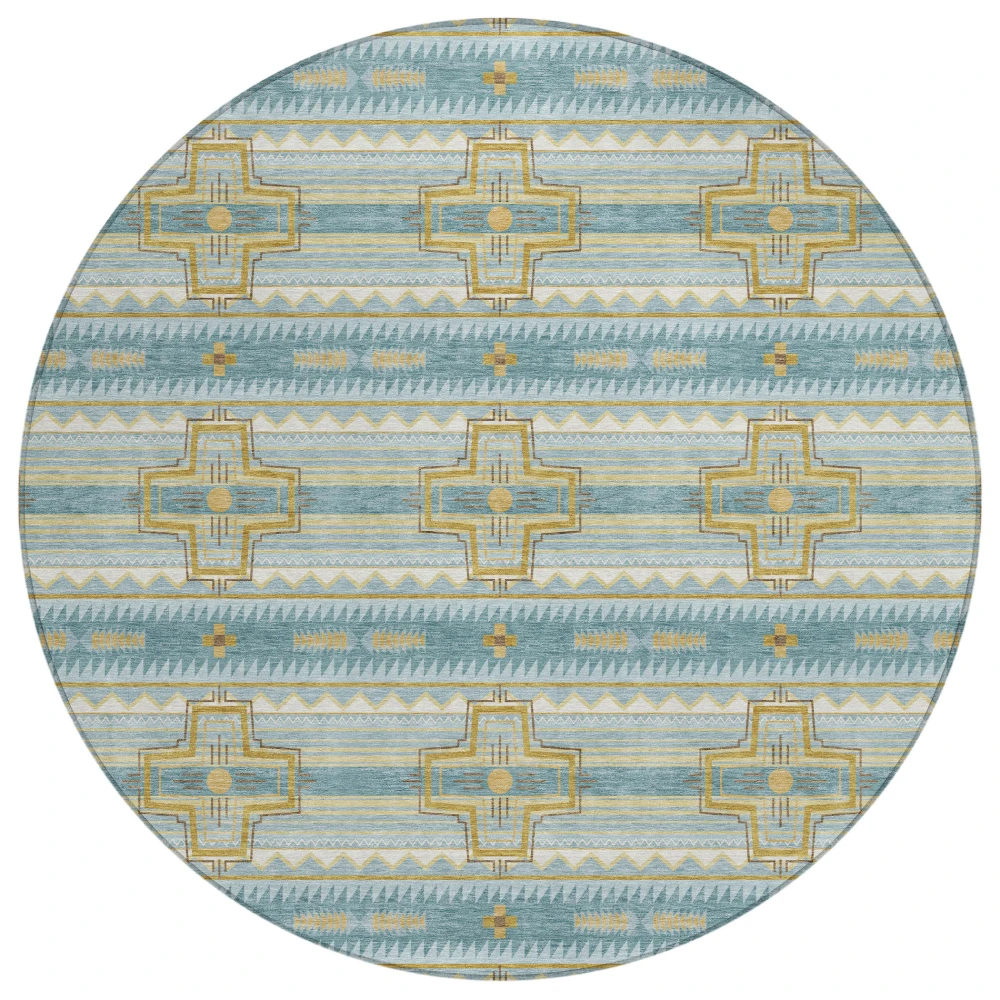 Chantille ACN2688 Teal 8' x 8' Rug